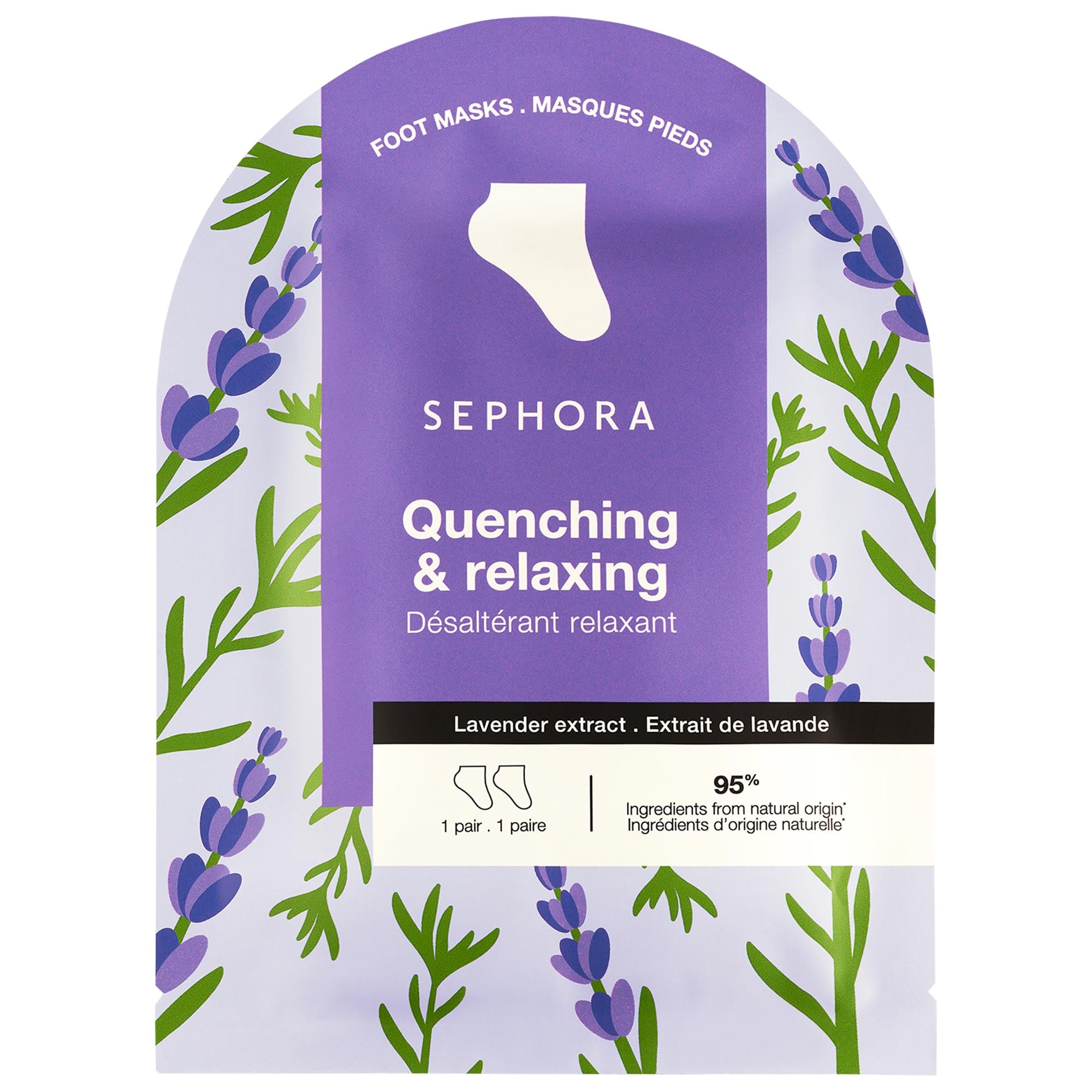 Nourishing Foot Mask in Coconut + Lavender
