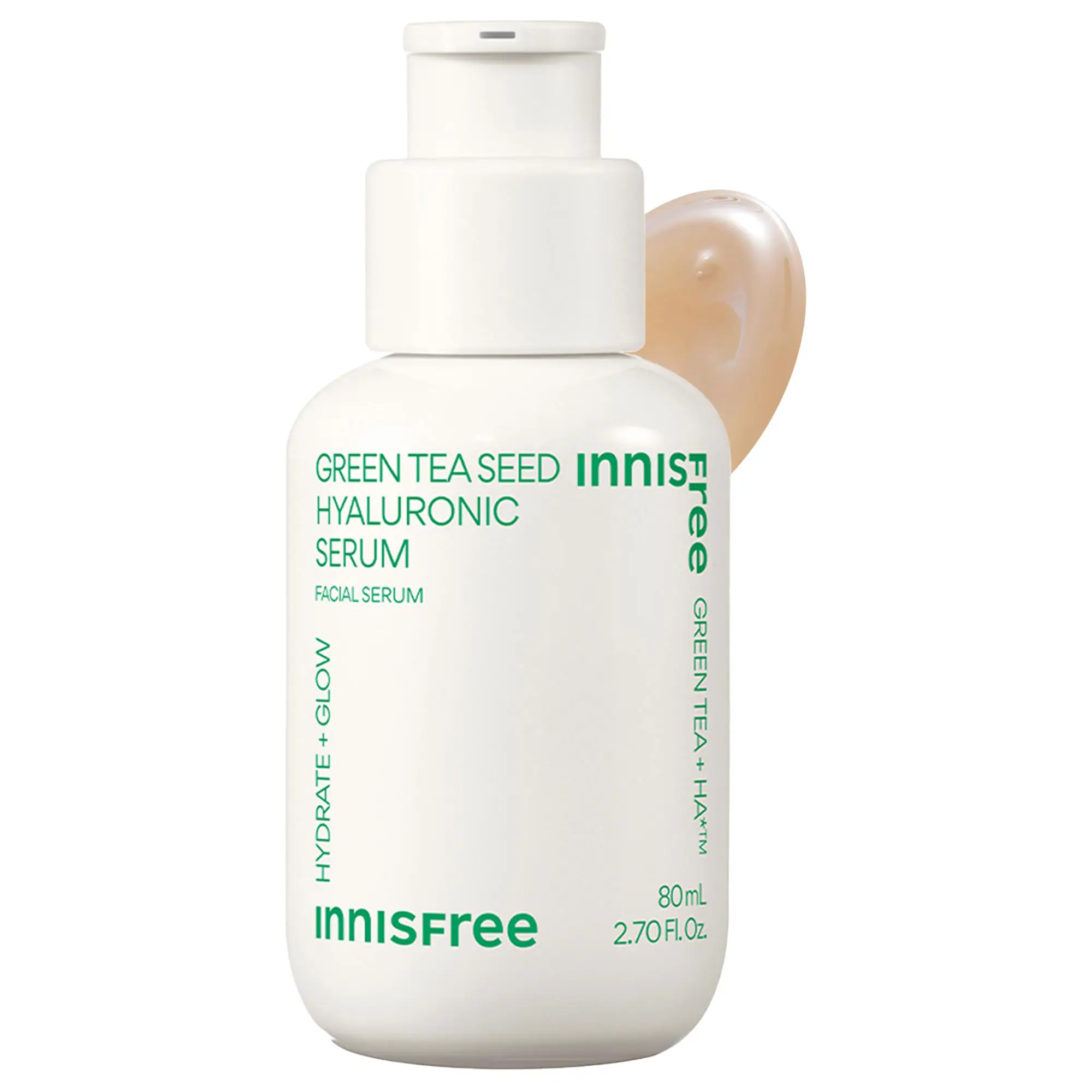 Green Tea Hyaluronic Acid + Niacinamide Refillable Serum for Skin Barrier Support