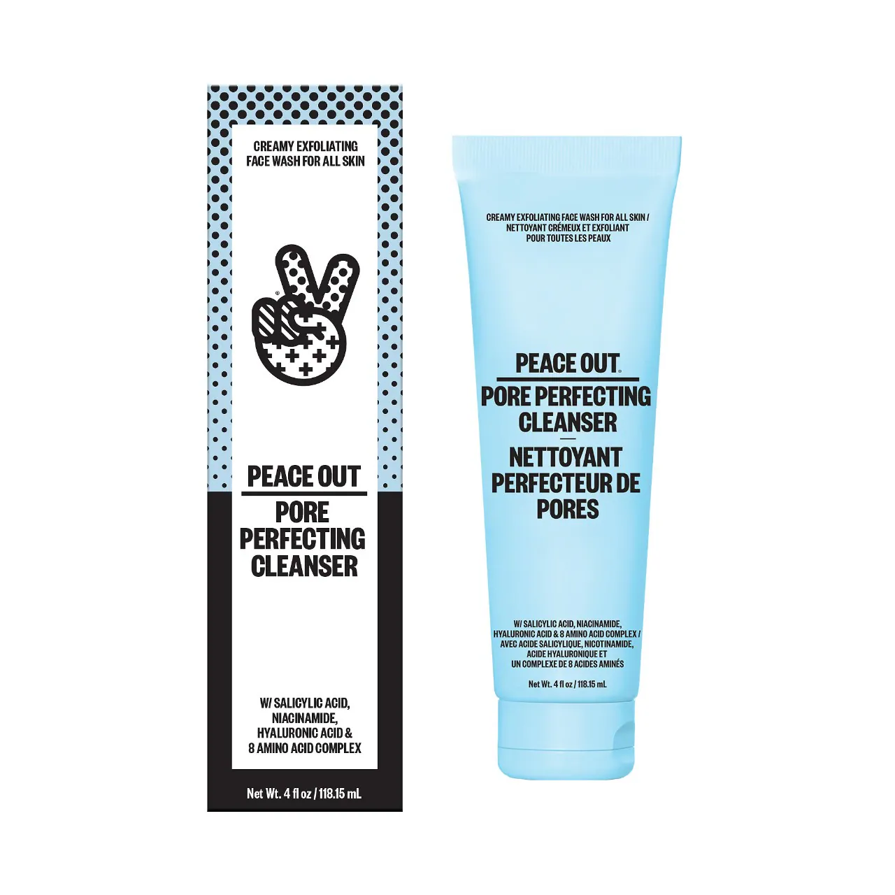 Creamy Gentle Exfoliating Pore Perfecting Cleanser with Salicylic Acid