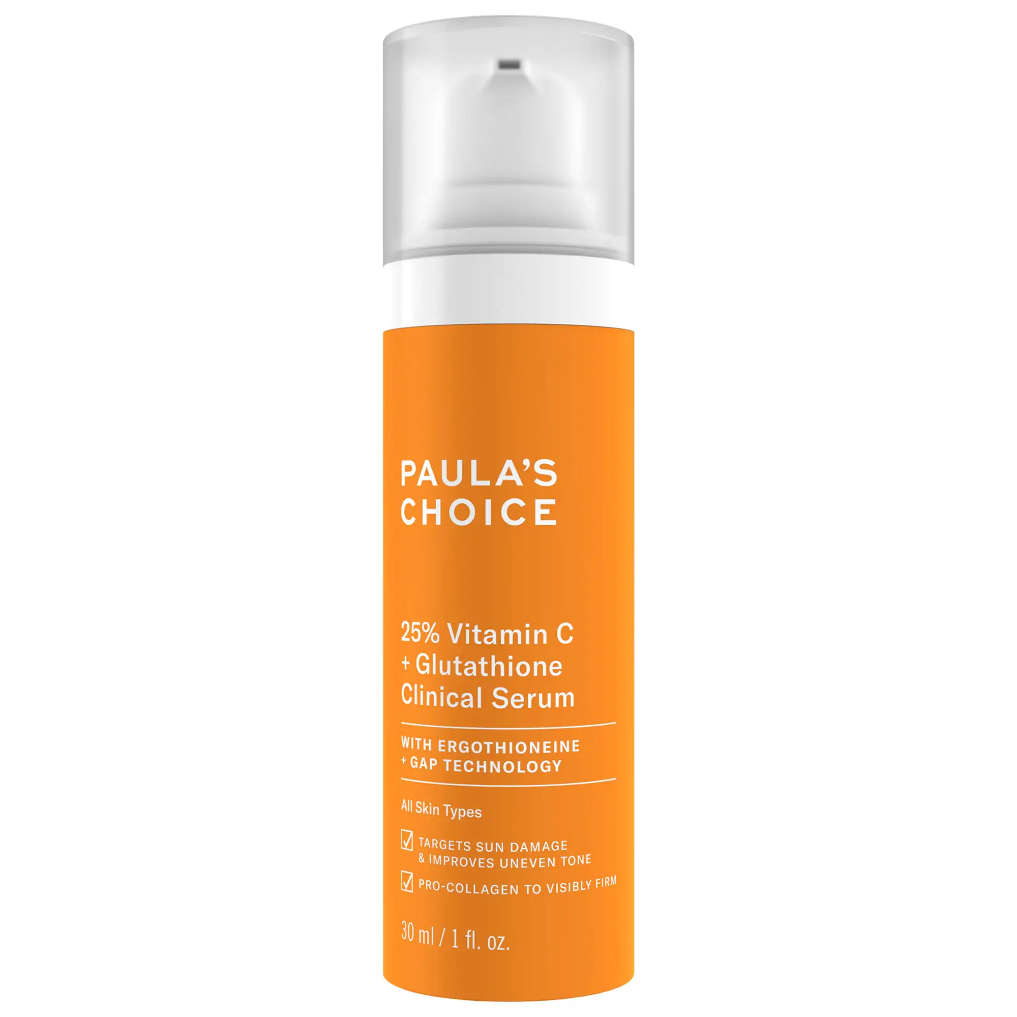 25% Vitamin C + Glutathione Clinical Serum for Brightening & Dark Spots