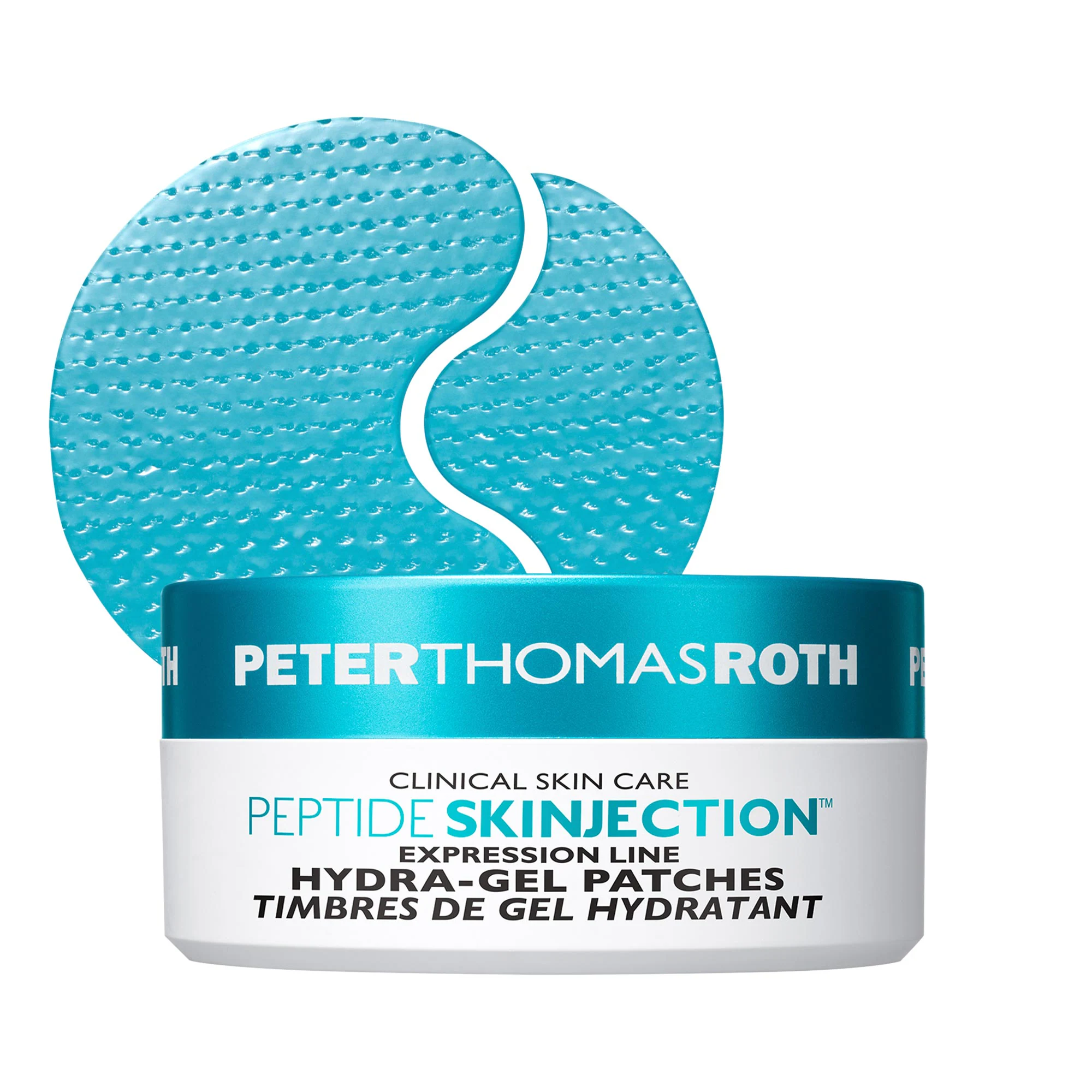 Peptide Skinjection™ Hydra-Gel Face and Eye Mask Patches for Expression Lines