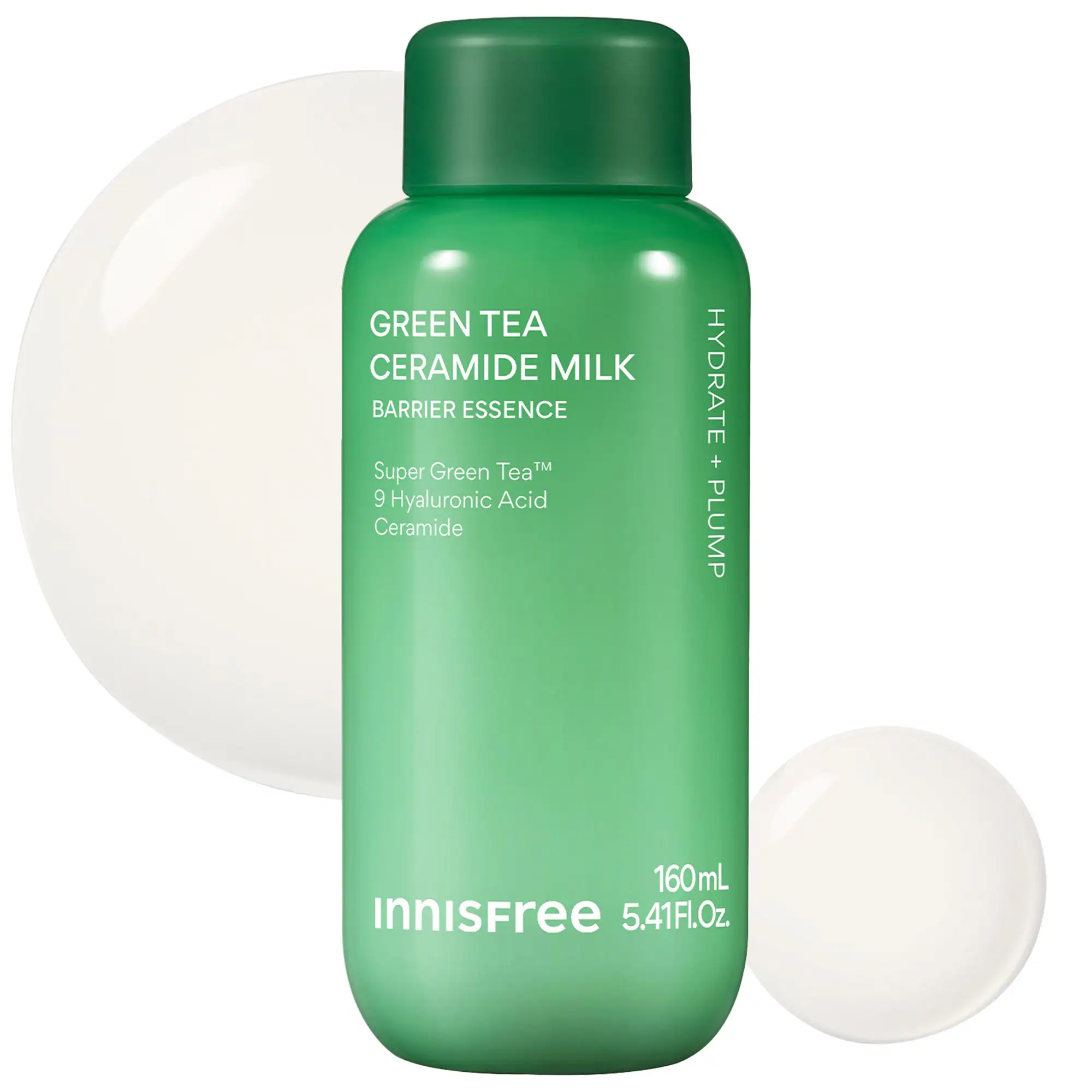 Green Tea Ceramide Refillable Korean Milk Toner for Hydration & Barrier Repair