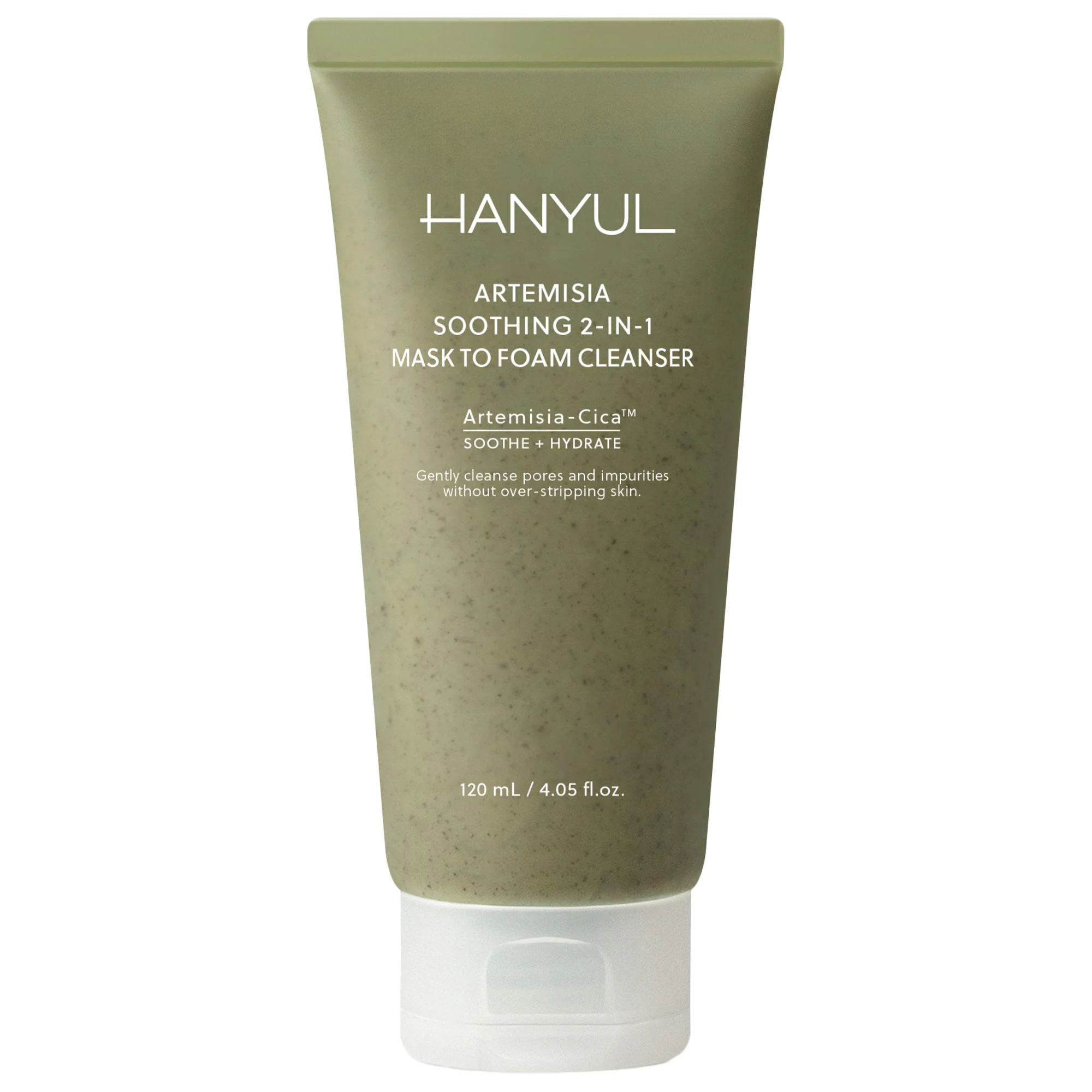 Artemisia Soothing 2-in-1 Mask to Foam Cleanser with Hyaluronic Acid + BHA