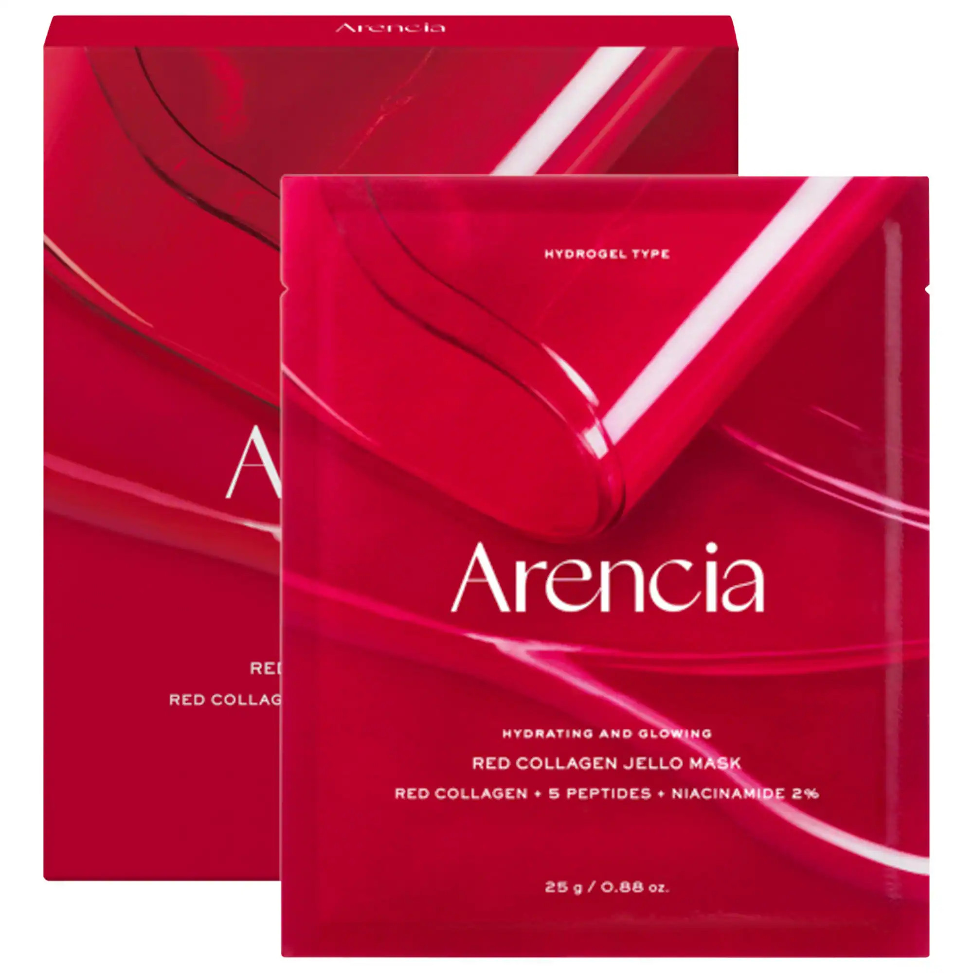 Red Collagen Pore-Tightening Jello Mask (4-Pack) with Red Collagen, Niacinamide, and Peptides