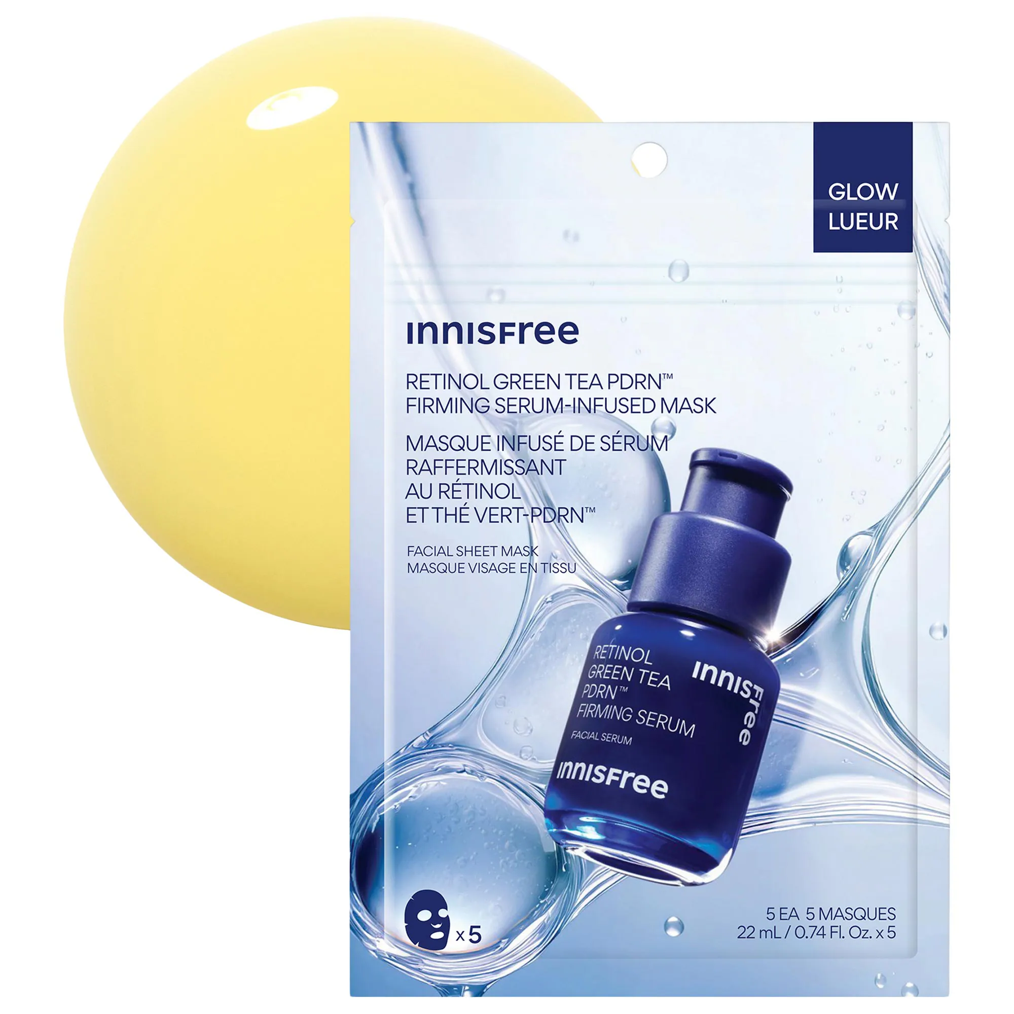 Retinol Green Tea PDRN™ Firming & Smoothing Serum-Infused Mask
