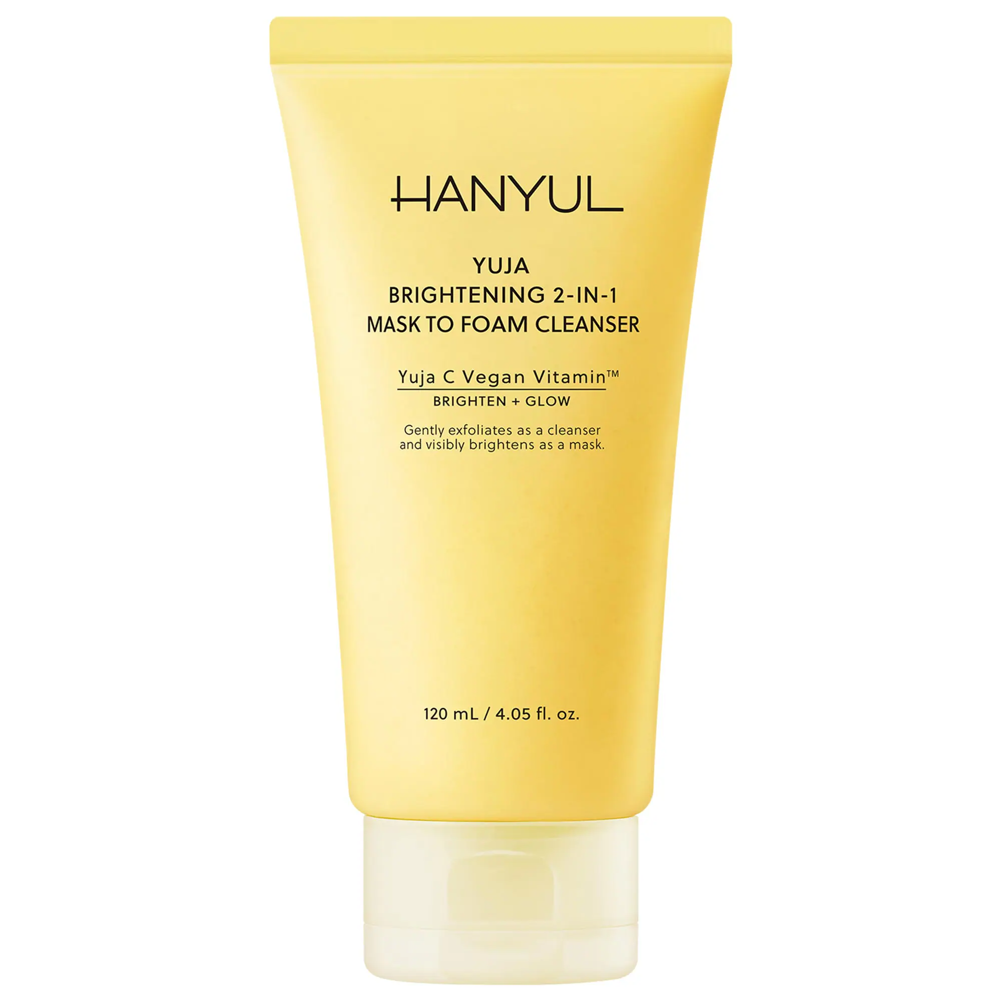 Yuja Brightening 2-in-1 Mask to Foam Cleanser with Vitamin C + Niacinamide