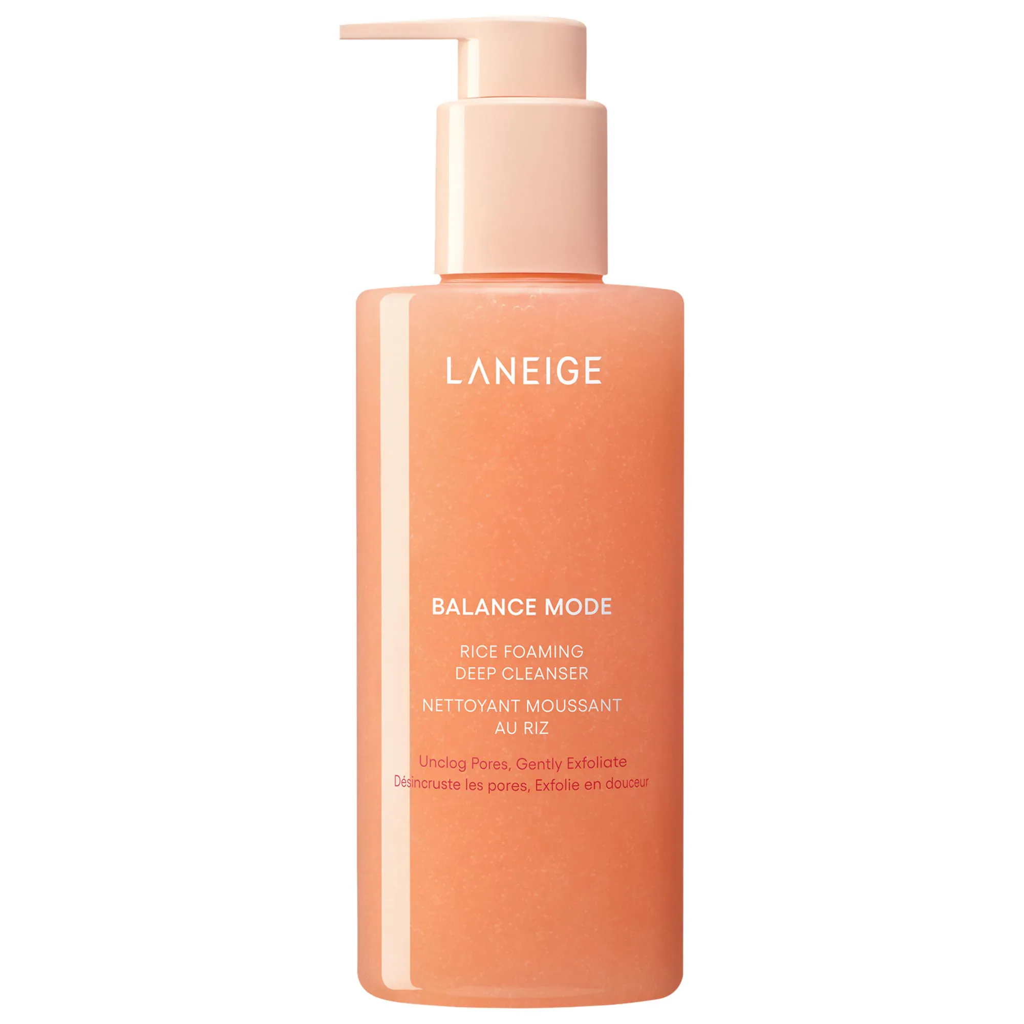 Balance Mode Rice Foaming Gel Cleanser with Glycolic Acid to Control Shine & Unclog Pores